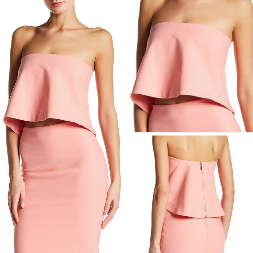 new Elizabeth and James Addilyn Flouncy Crop Top M - Picture 2 of 7